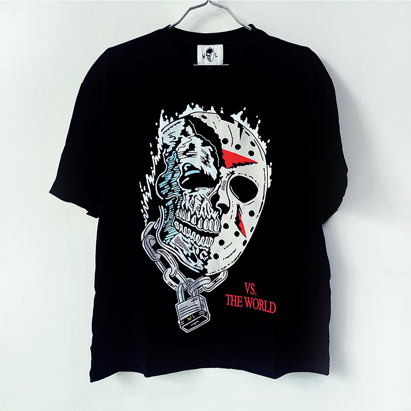 Warren T-shirts Jason Skull Print Mens Lotas Womens Art T-Shirts Loose Tees Men Casual Shirt Shorts Sleeve Black Tee -XL
Warren T-shirts Jason Skull Print Mens Lotas Womens Art T-Shirts Loose Tees Men Casual Shirt Shorts Sleeve Black Tee -XL