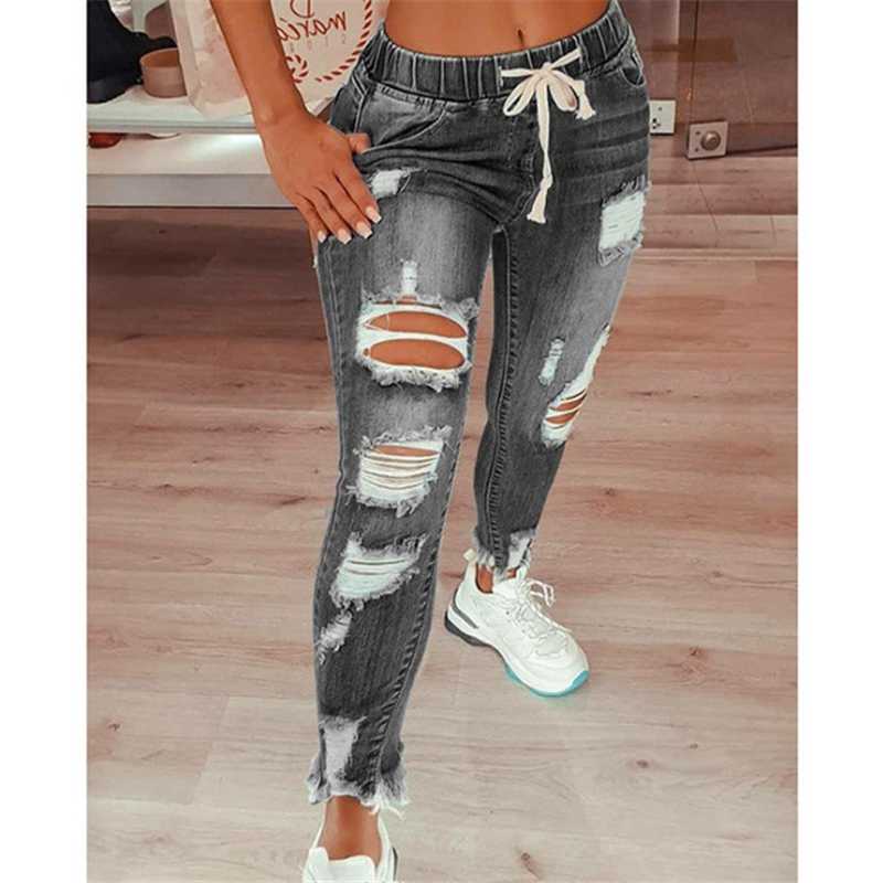 Women' Jeans Summer Women Pants Trousers Streetwear Loose Denim Ripped Hole Stretch Jean Ladies Plus Size Drawstring, Gray
Women' Jeans Summer Women Pants Trousers Streetwear Loose Denim Ripped Hole Stretch Jean Ladies Plus Size Drawstring, Gray