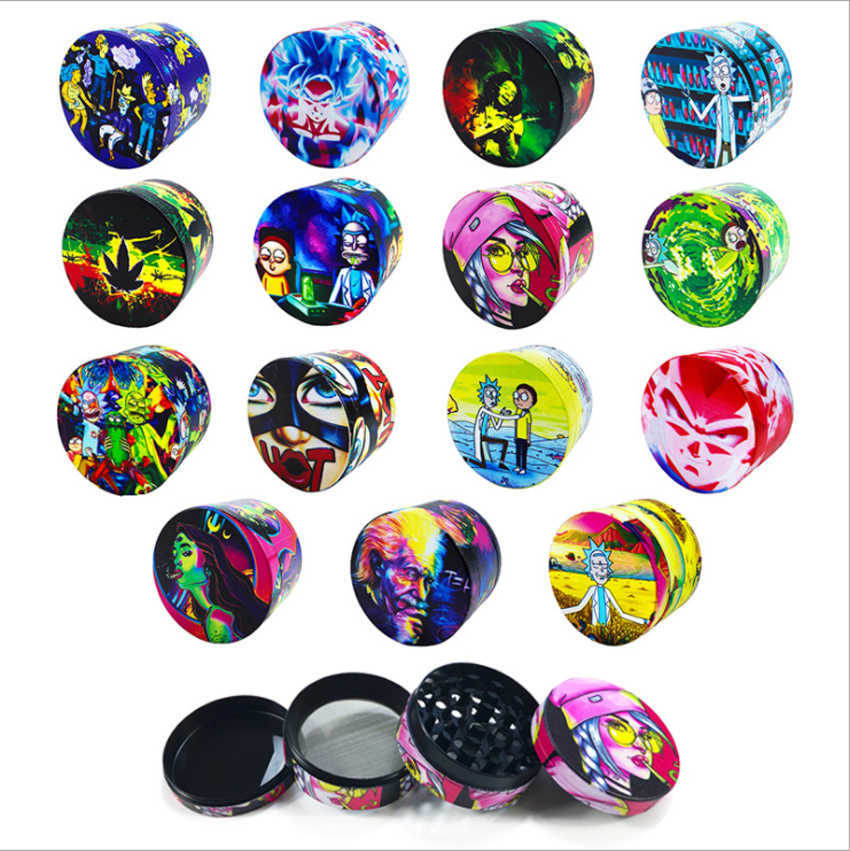 Tobacco Grinder Manual 4 Layer 2 inch 40mm 50mm 55mm 63mm Metal Tobacco Crusher Colorful Zinc Alloy CNC Teeth Filter Cartoon printing
Tobacco Grinder Manual 4 Layer 2 inch 40mm 50mm 55mm 63mm Metal Tobacco Crusher Colorful Zinc Alloy CNC Teeth Filter Cartoon printing