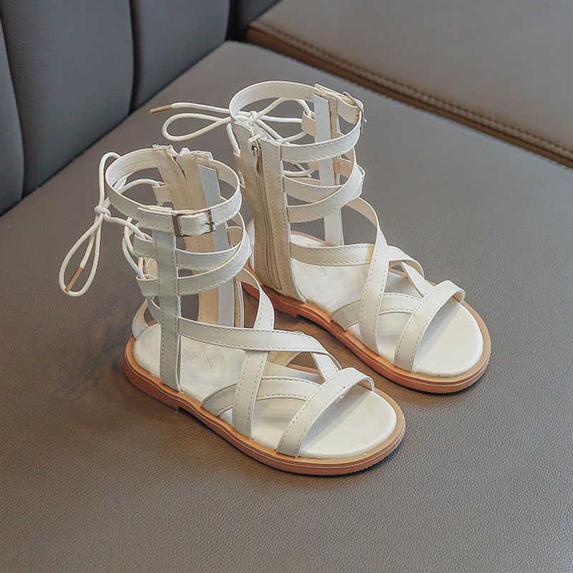2636 Spring Summer Children Shoes for Girl Boy New Casual Fashion Gladiator Active Kid Baby Toddler Leather Sandles Q0629283