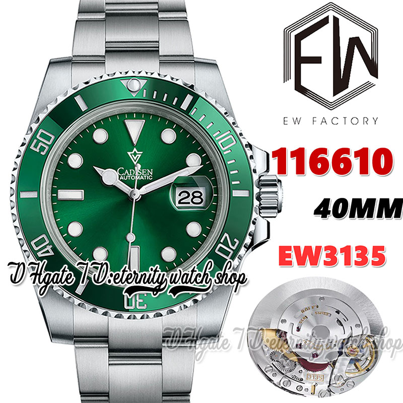 EWF V2 ew116610 EW3135 Automatic Mens Watch 40MM CF Green Ceramics Bezel 904L Stainless Steel Bracelet With Same Serial Warranty Card Super Edition eternity Watches, Watch waterproof cost
EWF V2 ew116610 EW3135 Automatic Mens Watch 40MM CF Green Ceramics Bezel 904L Stainless Steel Bracelet With Same Serial Warranty Card Super Edition eternity Watches, Watch waterproof cost