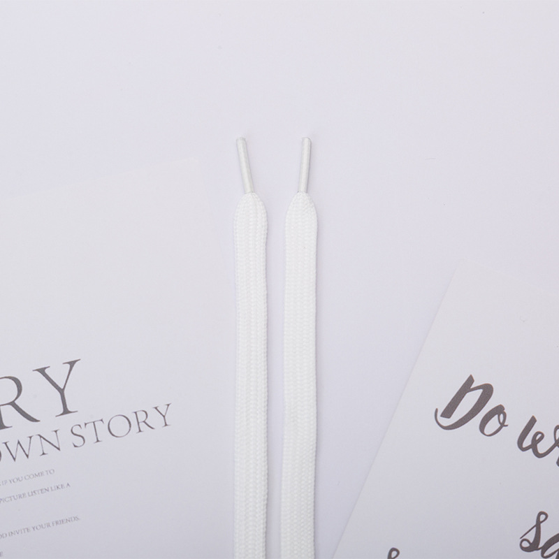 Shoelaces Wholesale Double Layers Flat Webbing Shoelaces Polyester Hollow for White Shoes Black Colorful Shoelace different sizes