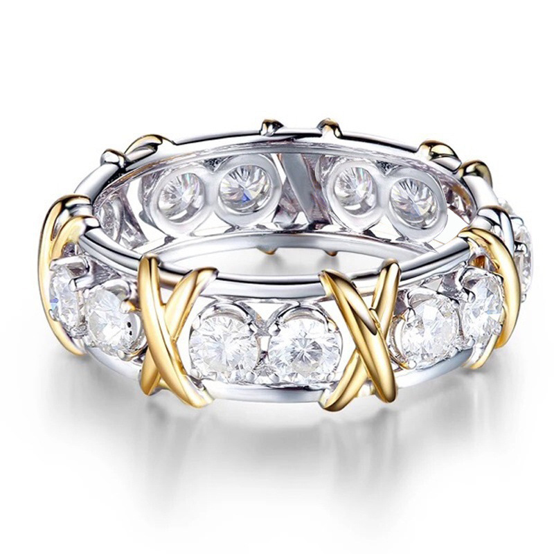 Professional Eternity Diamonique CZ Simulated Diamond 10KT White&Yellow Gold Filled Wedding Band Cross Ring Size 6-11
Professional Eternity Diamonique CZ Simulated Diamond 10KT White&Yellow Gold Filled Wedding Band Cross Ring Size 6-11