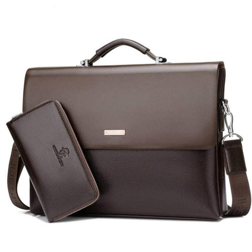 Brand Business Men Briefcase Bag pu Leather Black Luxury Designer Laptop Bag Office Large Capacity Briefcase260l, Brown 
Brand Business Men Briefcase Bag pu Leather Black Luxury Designer Laptop Bag Office Large Capacity Briefcase260l, Brown