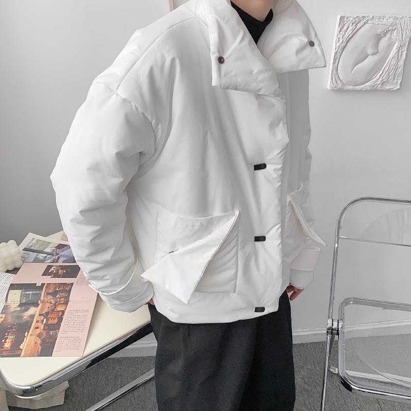 Men' Down & Parkas MIXCUBIC 2022 Winter England Style Stand-up Collar Padded Coats Men Casual Loose Simple White Overcoat For -XL1 Kare22, Black
Men' Down & Parkas MIXCUBIC 2022 Winter England Style Stand-up Collar Padded Coats Men Casual Loose Simple White Overcoat For -XL1 Kare22, Black