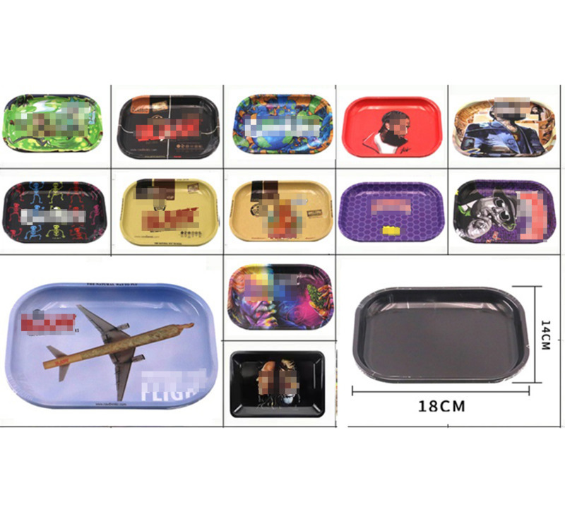 HOT SELL Smoking Rolling Tray Cartoon Tinplate Trays 180mm x 140mm MetalTray Metal Tobacco Brass Plate Herb Handroller for smoking pipes
HOT SELL Smoking Rolling Tray Cartoon Tinplate Trays 180mm x 140mm MetalTray Metal Tobacco Brass Plate Herb Handroller for smoking pipes