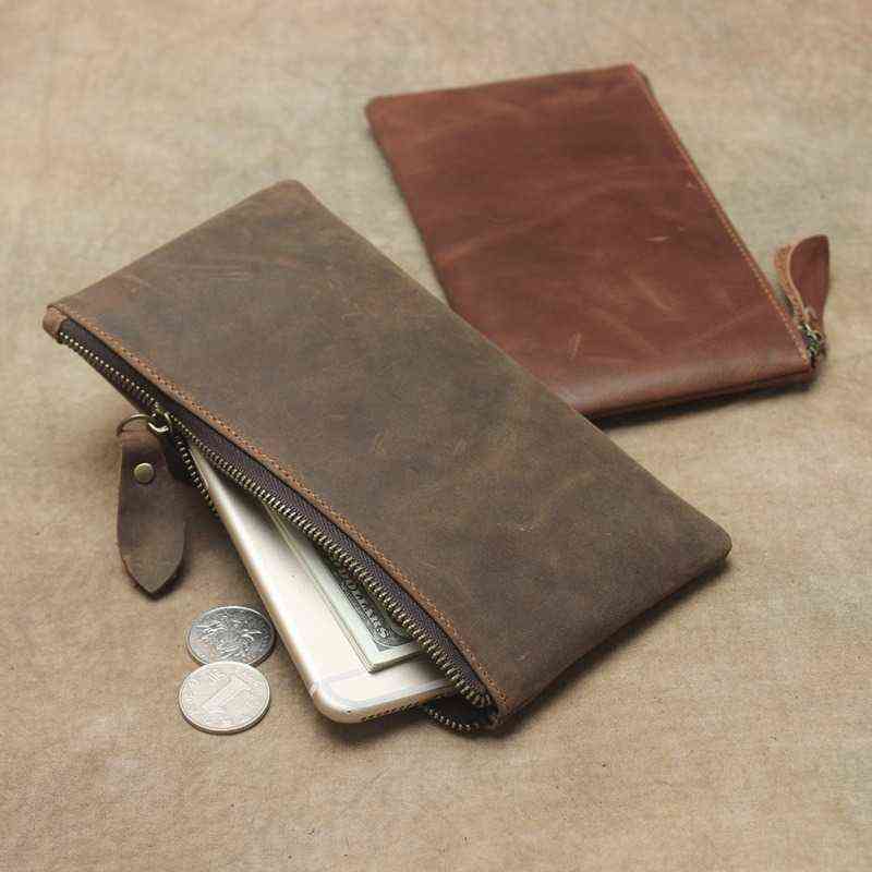 Men's Wallet Genuine Leather Phone Bag Long Retro Ultra-thin Ladies Minimalist Clutch for Man Solid Standard Wallets, Green
Men's Wallet Genuine Leather Phone Bag Long Retro Ultra-thin Ladies Minimalist Clutch for Man Solid Standard Wallets, Green