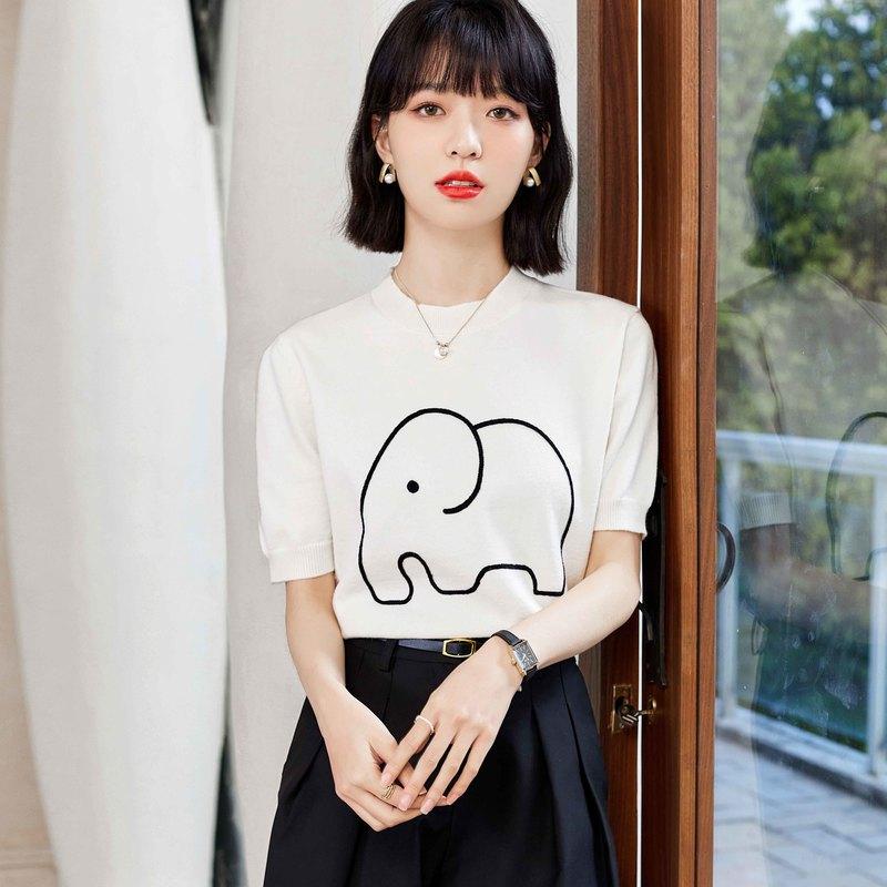 Women' T-Shirt Knitting Slim Fit Women' Summer Loose Printing Top Short Sleeve 2022 Tees Fashion Female O-Neck Casual T ShirtWomen, White
Women' T-Shirt Knitting Slim Fit Women' Summer Loose Printing Top Short Sleeve 2022 Tees Fashion Female O-Neck Casual T ShirtWomen, White