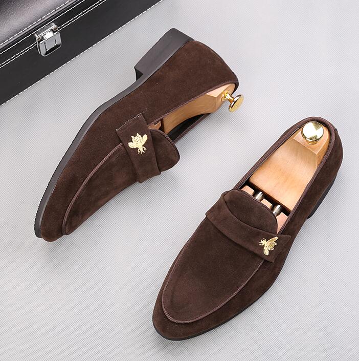 Fashion Man Shoes Cow Suede Oxford Shoes Formal Slip-on Dress Shoes Mens Casual Lightweight Loafers Size: EU39-44, Brown
Fashion Man Shoes Cow Suede Oxford Shoes Formal Slip-on Dress Shoes Mens Casual Lightweight Loafers Size: EU39-44, Brown