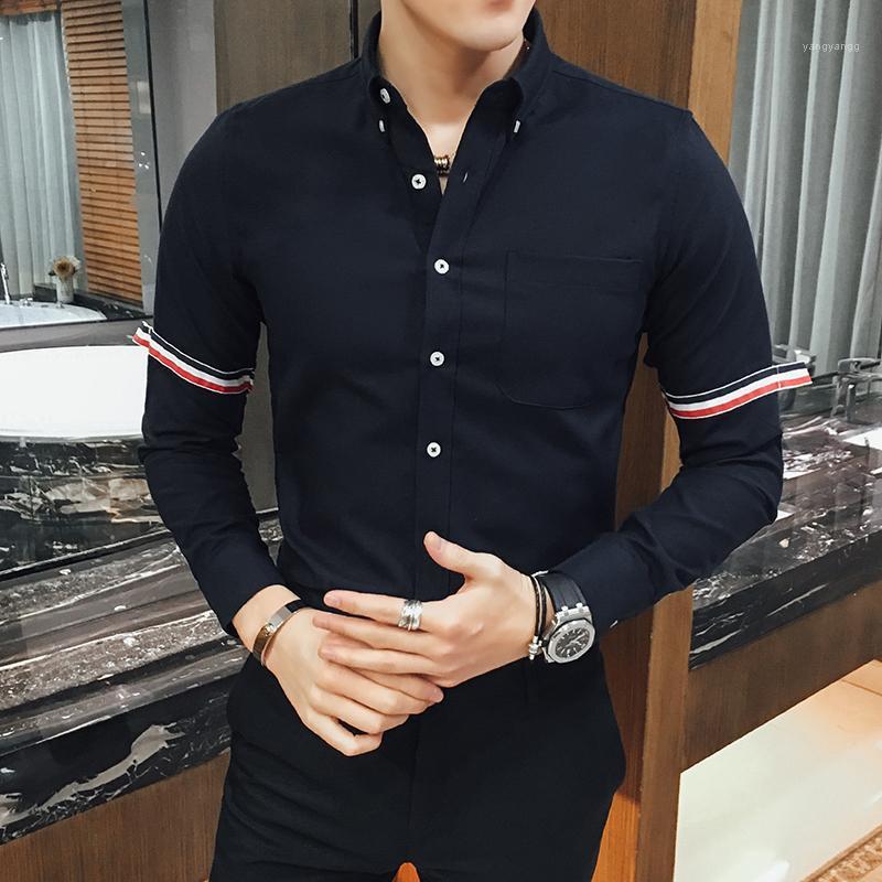 Spring And Autumn Long Sleeve Casual Shirt Fashion Trend Brand Contrast Color Webbing Plain Classic Soft Slim Top Men's Shirts, Gray
Spring And Autumn Long Sleeve Casual Shirt Fashion Trend Brand Contrast Color Webbing Plain Classic Soft Slim Top Men's Shirts, Gray