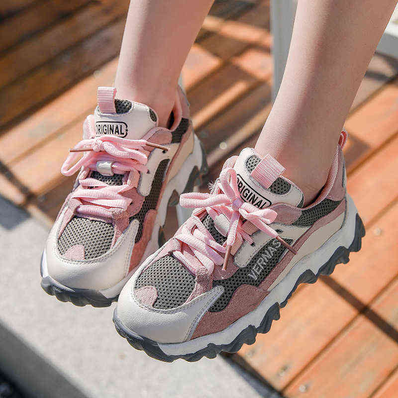 Casual Kids Shoes Boys Breathable Mesh Soft Soles Non-slip Children Sneakers Warm Winter Shoes Sports Running Chaussure Enfant G220413