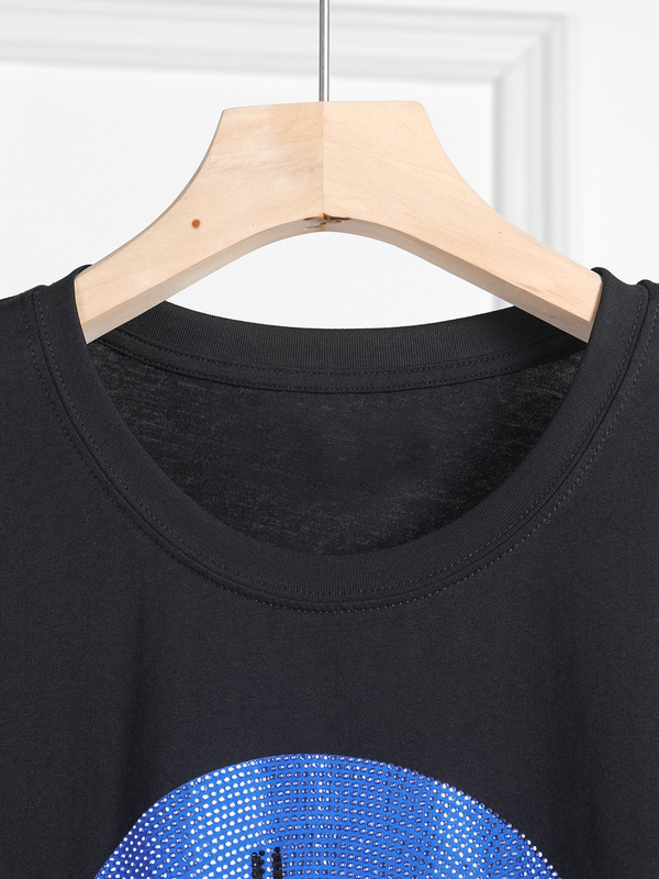 Pirate Hippie Beading Rock T-shirt Woman Summer Clothing Cotton Cozy Tshirt Tees Femme Casual Vintage Graphic T-shirts Tops 220427
