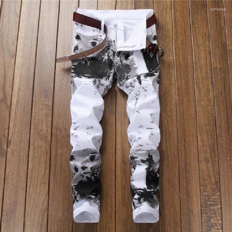 Men's Jeans Men's European-American Style Digital Printing Slim Fashion Stretch Small Foot Simple Casual JeansMen's Bert22, White
Men's Jeans Men's European-American Style Digital Printing Slim Fashion Stretch Small Foot Simple Casual JeansMen's Bert22, White