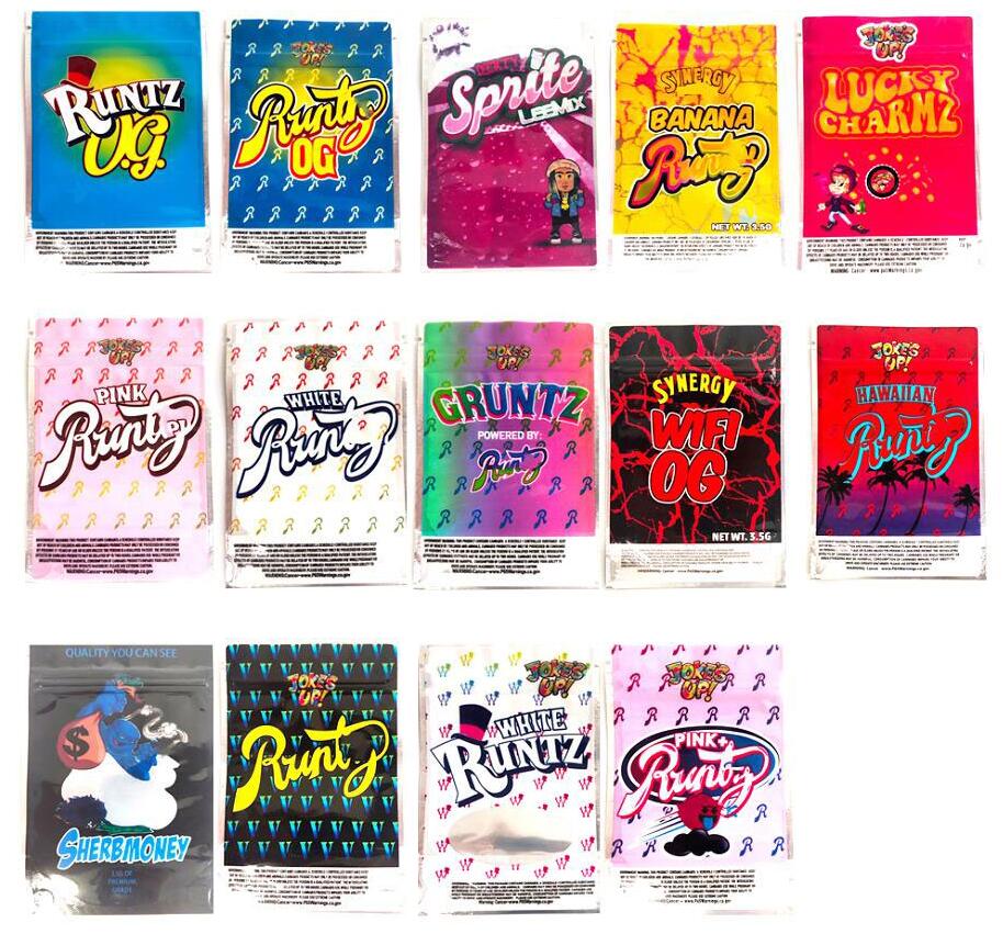 16design 3.5g Smell Proof Package Runts Mylar Bags Runtz Zipper Packaging Jokes Up K Pouch Pack Runty
16design 3.5g Smell Proof Package Runts Mylar Bags Runtz Zipper Packaging Jokes Up K Pouch Pack Runty