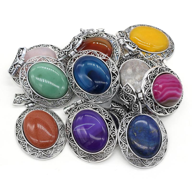 Pendant Necklaces Natural Stone Rose Quartzs Lapis Lazuli Agate Pendants Vintage Oval Charms For Jewelry Making DIY Necklace Size 47x70mm
Pendant Necklaces Natural Stone Rose Quartzs Lapis Lazuli Agate Pendants Vintage Oval Charms For Jewelry Making DIY Necklace Size 47x70mm