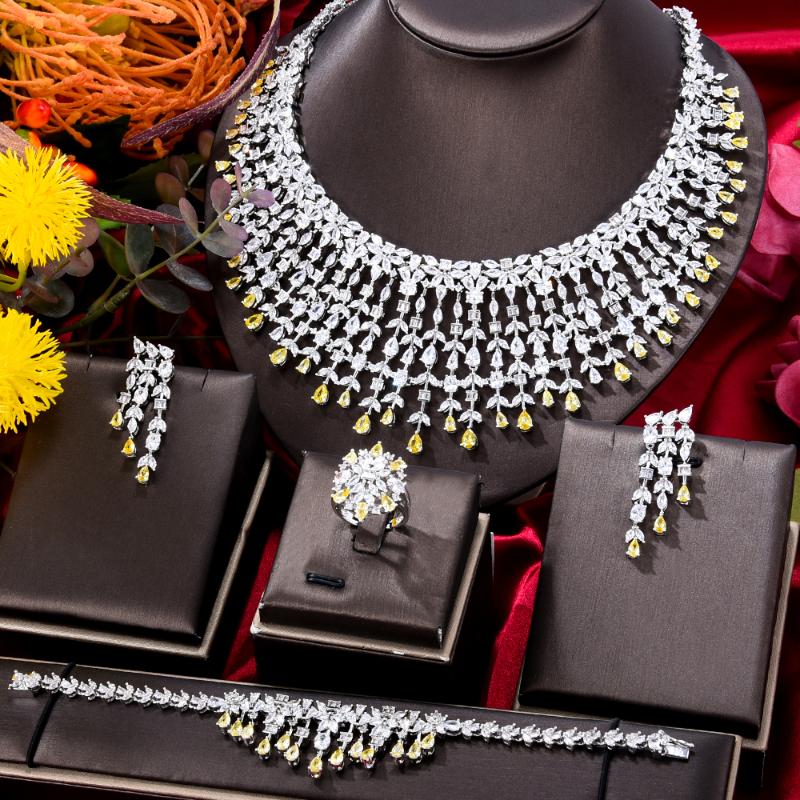 Earrings & Necklace Missvikki Luxury Flexible Firework Jewelry Set Bangle Ring 4 PCS Women Wedding 2022 Trendy &Earrings, As pic
Earrings & Necklace Missvikki Luxury Flexible Firework Jewelry Set Bangle Ring 4 PCS Women Wedding 2022 Trendy &Earrings, As pic