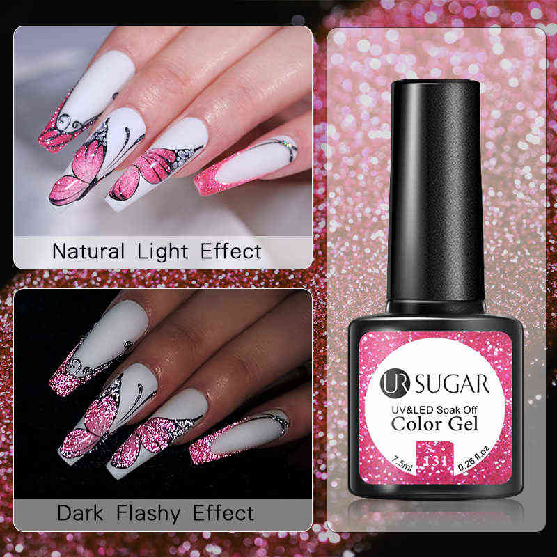NXY Nail Gel 7 5ml Reflective Glitter Polish Manicure Art Semi Permanent Uv Led Lamp Varnishes 0328