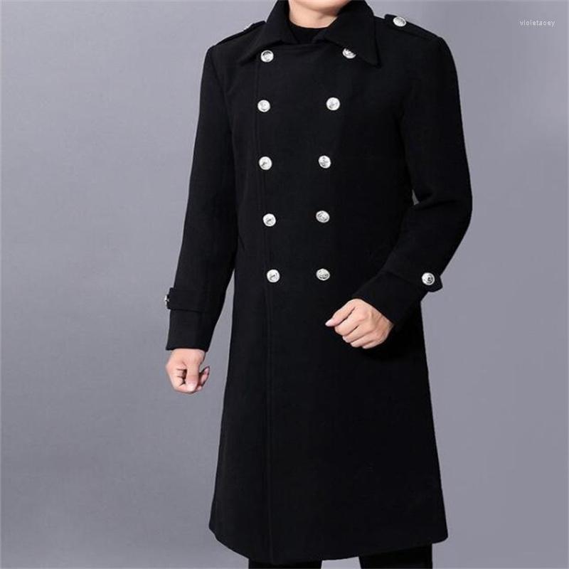 Men's Wool & Blends Lapel Woolen Coat Autumn Winter Thicken Warm Windbreaker Mid-length Over-the-knee Clothes Youth Casual Business Black Vi
Men's Wool & Blends Lapel Woolen Coat Autumn Winter Thicken Warm Windbreaker Mid-length Over-the-knee Clothes Youth Casual Business Black Vi
