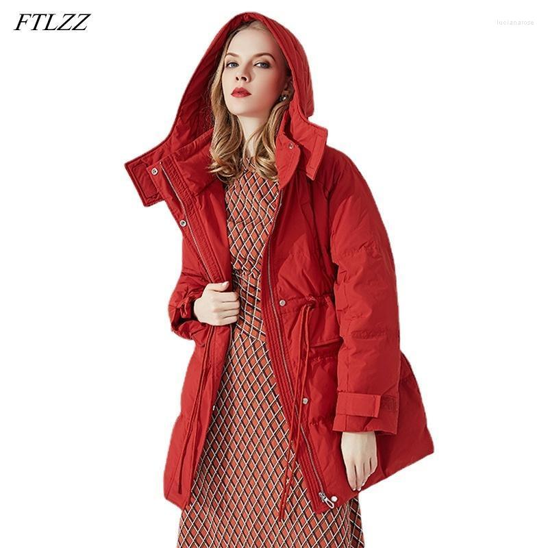 Women' Down & Parkas FTLZZ Winter Hooded Warm Middle Long Jacket Women Loose Sash Tie Up Outwear Puffer 90% White Duck Coat Luci22, Black
Women' Down & Parkas FTLZZ Winter Hooded Warm Middle Long Jacket Women Loose Sash Tie Up Outwear Puffer 90% White Duck Coat Luci22, Black