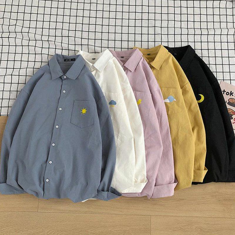 Men's Casual Shirts Fashion Weather Print Long Sleeve Korean Shirt Men Clothing Harajuku Vintage Loose Hip Hop Male Cotton Coat UnisexMen's, White
Men's Casual Shirts Fashion Weather Print Long Sleeve Korean Shirt Men Clothing Harajuku Vintage Loose Hip Hop Male Cotton Coat UnisexMen's, White