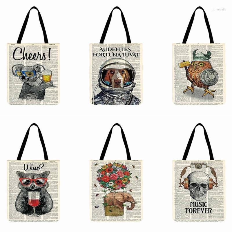Evening Bags Retro Old Spaper Animal Printed Tote Bag Linen Fabric Foldable Shopping Outdoor Beach Totes Daily Hand BagEvening, 15
Evening Bags Retro Old Spaper Animal Printed Tote Bag Linen Fabric Foldable Shopping Outdoor Beach Totes Daily Hand BagEvening, 15