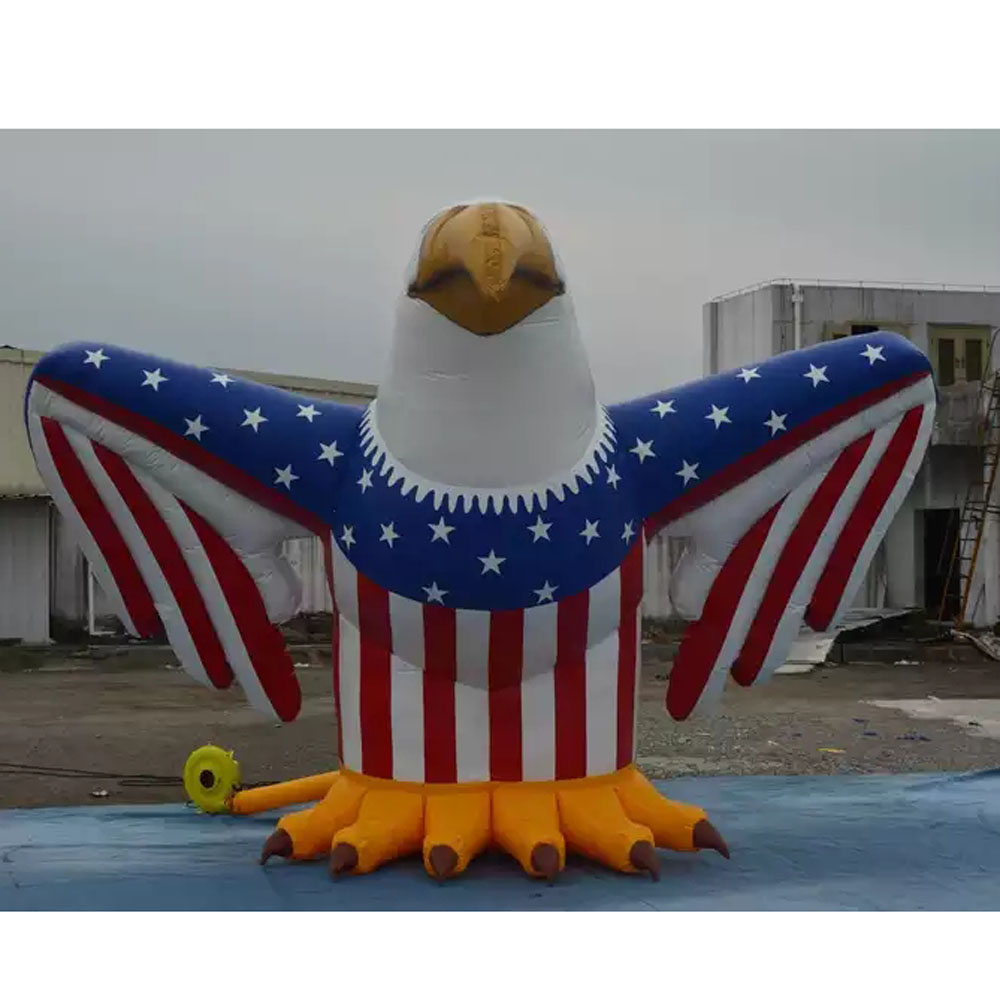 Outdoor Giant Inflatable Eagle Model Hawk Animal Cartoon Mascot Balloon For Advertising