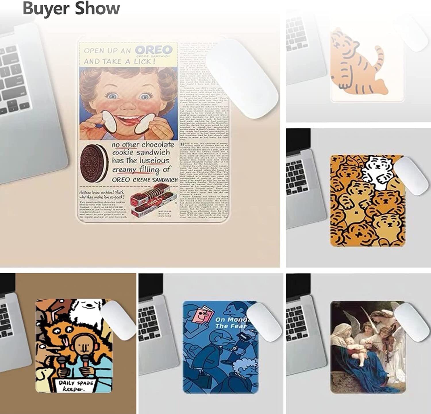 Sublimation Mouse Pad Blank Rectangular Pads Locking Edge Mousepad Blanks with Non Slip Rubber Base for Heat Transfer Press Printing Crafts