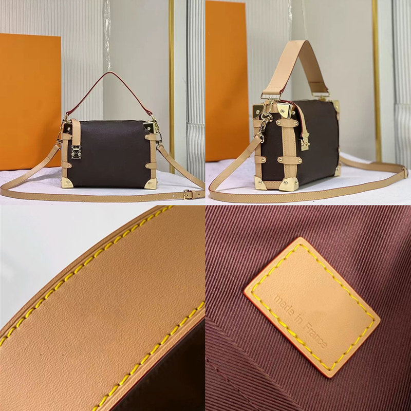 Vintage Cowhide Side Trunk PM Shoulder Crossbody Bags Designer Luxury Women Handbags Lady Totes Flap Purses Odeon Messenger Bag, Add box + dust bag
Vintage Cowhide Side Trunk PM Shoulder Crossbody Bags Designer Luxury Women Handbags Lady Totes Flap Purses Odeon Messenger Bag, Add box + dust bag