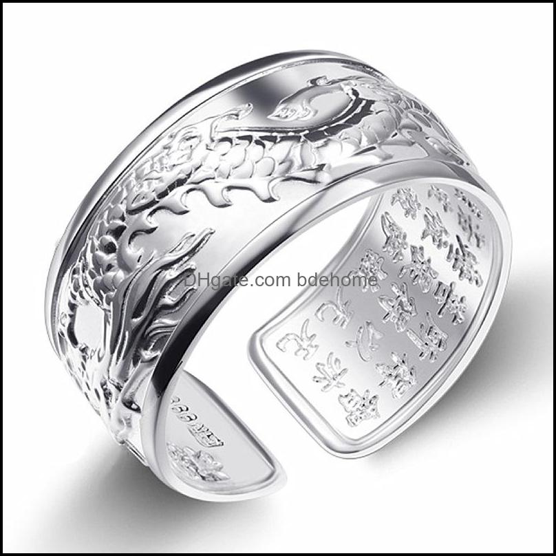 Band Rings Sier Original Flying Dragon Big Non-Mosaic Aristocratic Domineering Open Adjustable Mens Ring Drop Delivery 2021 Je Bdehome Dhyne
Band Rings Sier Original Flying Dragon Big Non-Mosaic Aristocratic Domineering Open Adjustable Mens Ring Drop Delivery 2021 Je Bdehome Dhyne