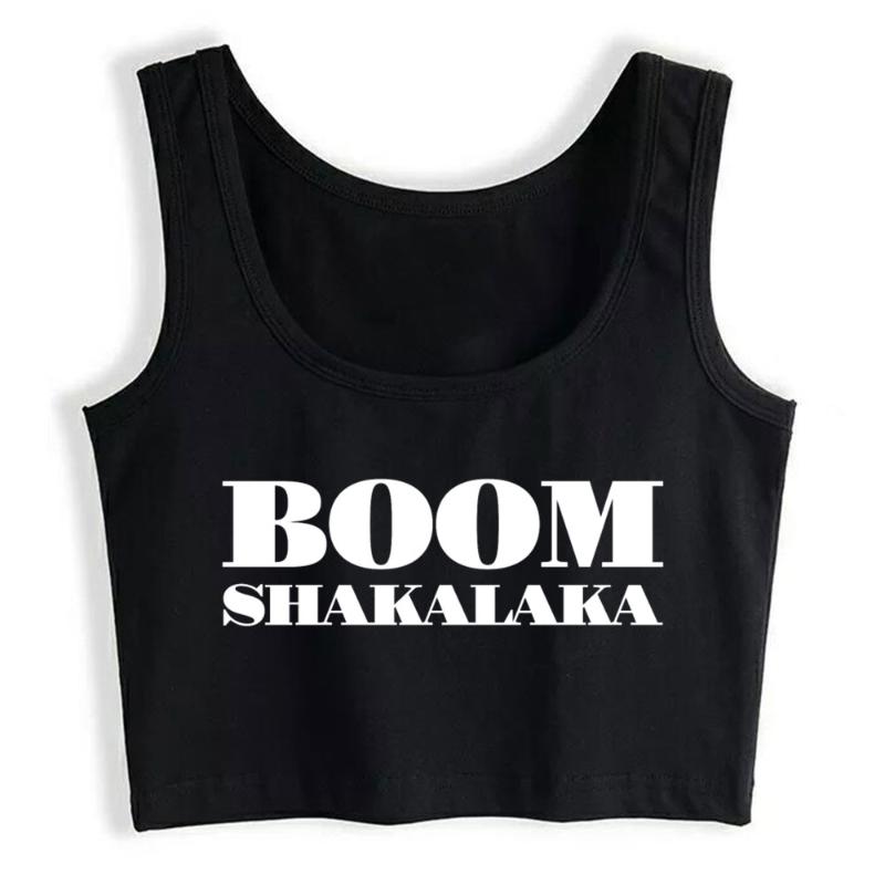 Women' Tanks & Camis Boho Crop Top Boom Shakalaka Fashion White Sleeveless Y2k Tops Womens Blusas Mujer De Moda 2022 Verano Gym Tank Women, Black
Women' Tanks & Camis Boho Crop Top Boom Shakalaka Fashion White Sleeveless Y2k Tops Womens Blusas Mujer De Moda 2022 Verano Gym Tank Women, Black