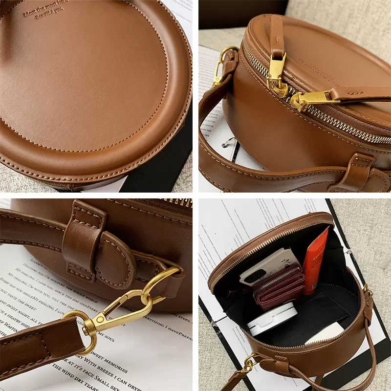 French Niche Design Handbag Women 2021 New Simplicity Small Round Bag Lady Fashion Shoulder Bag Female Luxury Crossbody Bag, Lavender
French Niche Design Handbag Women 2021 New Simplicity Small Round Bag Lady Fashion Shoulder Bag Female Luxury Crossbody Bag, Lavender