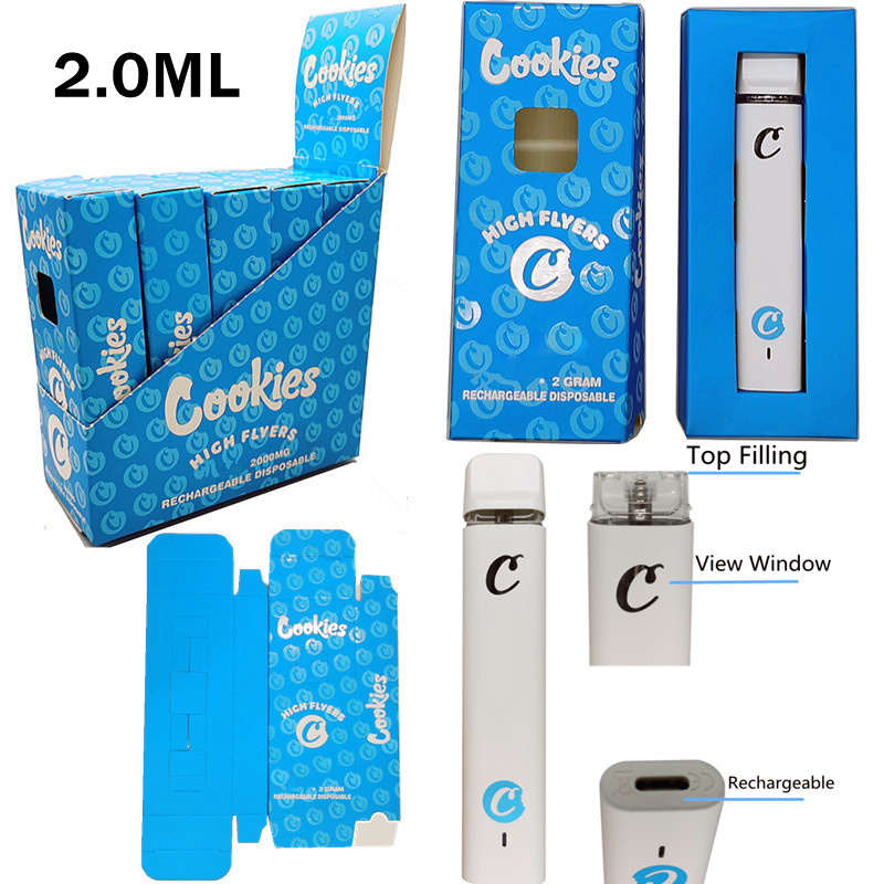 2 Gram Cookies Disposable E-cigarettes Vape Pen High Flyers Packaging box 2.0ML cartridges Thick Oil Pods Rechargable Starter Kit Vaporizers 350mah Battery Empty
2 Gram Cookies Disposable E-cigarettes Vape Pen High Flyers Packaging box 2.0ML cartridges Thick Oil Pods Rechargable Starter Kit Vaporizers 350mah Battery Empty