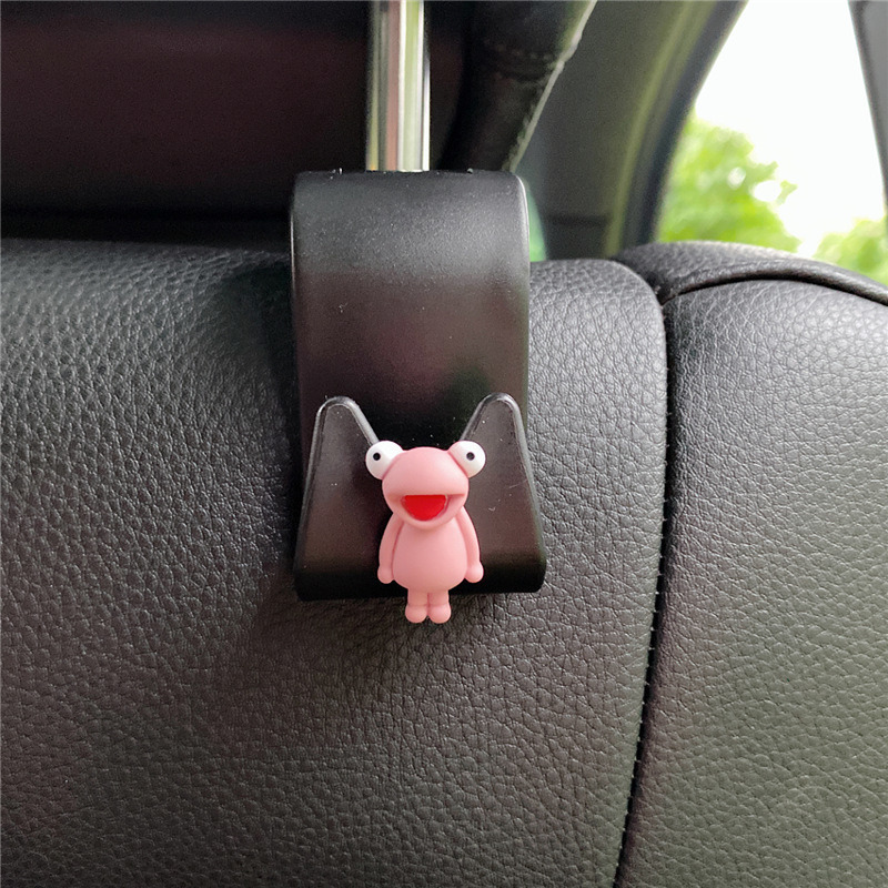 Car Seat Hook Cartoon Animal Diamond Hooks Decorative Style Storage Holder Organizer Auto Interior Ornaments Car Accessories