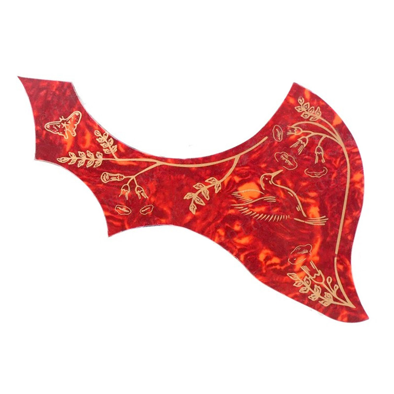 1pcs Left Handed Hummingbird Flower Decorative pattern Acoustic Guitar Pickguard Pick Guard Antiscratch Plate guitar parts access
