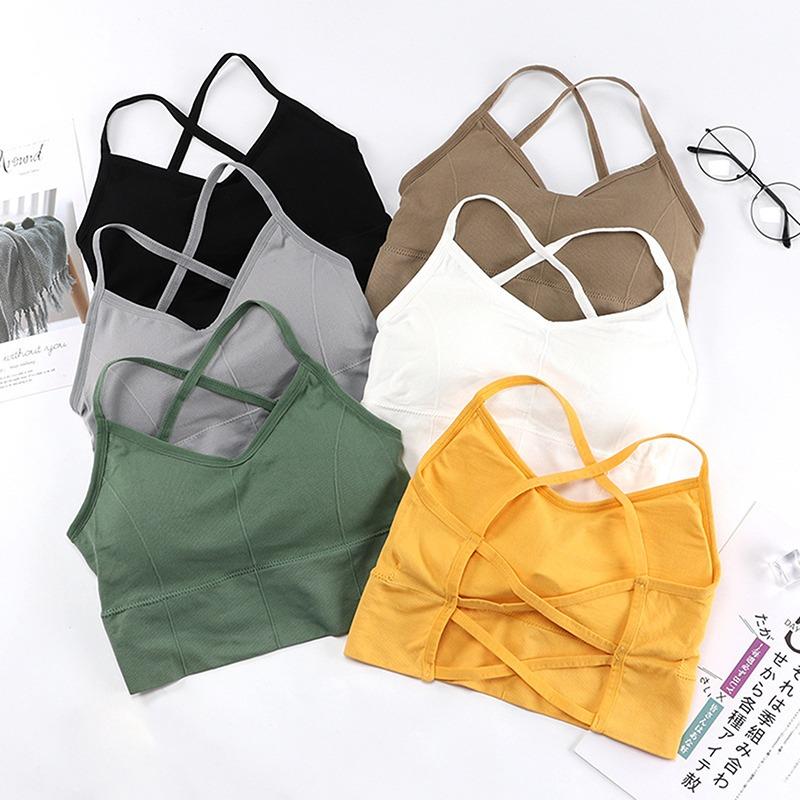 Camisoles & Tanks Women Top Low Back Crop Underwear Female Sport Seamless Tops Sexy Lingerie Backless Removable Padded CamisoleCamisoles, Beige-style a
Camisoles & Tanks Women Top Low Back Crop Underwear Female Sport Seamless Tops Sexy Lingerie Backless Removable Padded CamisoleCamisoles, Beige-style a