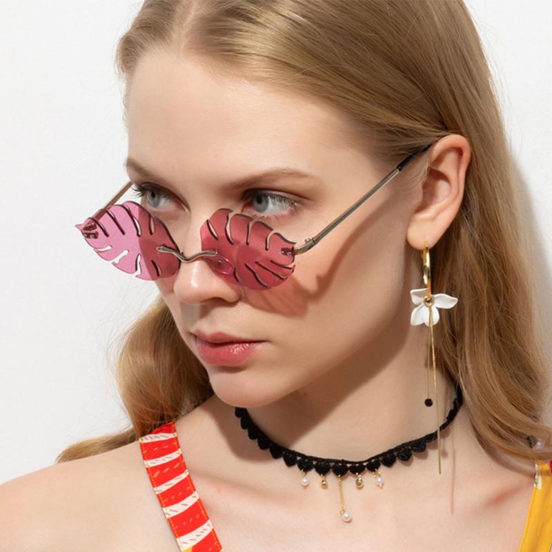 Sunglasses Brand Design Leaf Shape Women Rimless Sun Glasses Men Candy Color Metal Vintage Leaves Eyeglasses Shades 2022Sunglasses
Sunglasses Brand Design Leaf Shape Women Rimless Sun Glasses Men Candy Color Metal Vintage Leaves Eyeglasses Shades 2022Sunglasses