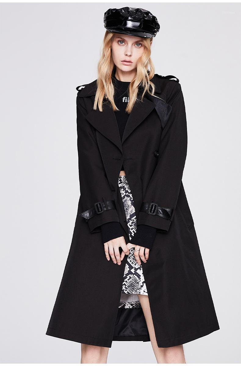Women' Trench Coats Medium And Long Style Coat Female 2022 Autumn Atmosphere Fashion Temperament PU Leather Color, Black
Women' Trench Coats Medium And Long Style Coat Female 2022 Autumn Atmosphere Fashion Temperament PU Leather Color, Black