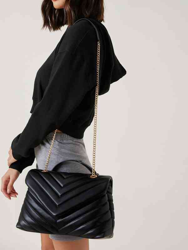 Bag Brand Designer Fashion Dinner Luxury Shoulder Handbag Shein Chevron Graphic Flap Superior Quality Genuine Shopping Wallet, Black
Bag Brand Designer Fashion Dinner Luxury Shoulder Handbag Shein Chevron Graphic Flap Superior Quality Genuine Shopping Wallet, Black