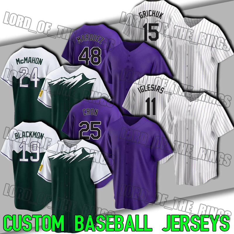 Colorado baseball 19 Charlie Blackmon jersey Ryan McMahon Kris Bryant German Marquez jerseys CJ Cron Jose Iglesias Randal Grichuk Elias Diaz, Man custom jersey (lj)
Colorado baseball 19 Charlie Blackmon jersey Ryan McMahon Kris Bryant German Marquez jerseys CJ Cron Jose Iglesias Randal Grichuk Elias Diaz, Man custom jersey (lj)