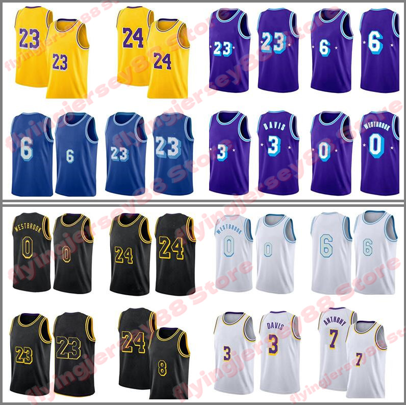 Men's Russell 0 Westbrook Carmelo 7 Anthony 3 Davis Basketball Jersey 23 6 Black Mamba Jerseys Purple 75th anniversary High quality
Men's Russell 0 Westbrook Carmelo 7 Anthony 3 Davis Basketball Jersey 23 6 Black Mamba Jerseys Purple 75th anniversary High quality