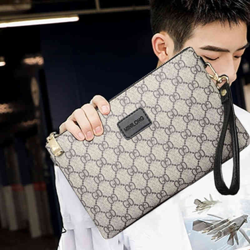 The same soft leather simple handbag, social spirit guy's portable wallet for men and women Purses_XLN5, Khaki
The same soft leather simple handbag, social spirit guy's portable wallet for men and women Purses_XLN5, Khaki