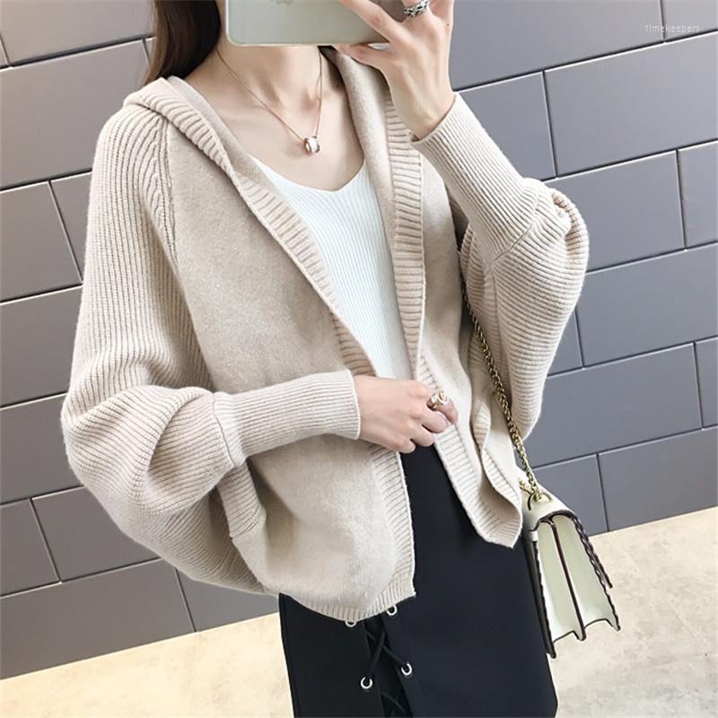 Women's Knits & Tees V-Neck Autumn Batwing Sleeve Short Hooded Knitting Sweater Cardigan Women Korean Fashion 6 Color Student Knitted Sweate, Black
Women's Knits & Tees V-Neck Autumn Batwing Sleeve Short Hooded Knitting Sweater Cardigan Women Korean Fashion 6 Color Student Knitted Sweate, Black