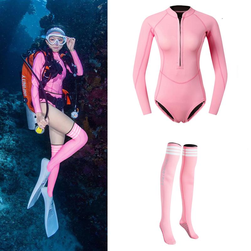 Women' Swimwear Long Sleeve Women Wetsuit Jacket And Socks For Kitesurf Free DiveWomen, Black
Women' Swimwear Long Sleeve Women Wetsuit Jacket And Socks For Kitesurf Free DiveWomen, Black