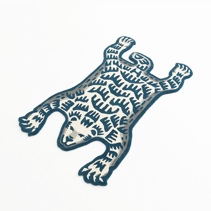Home Furnishings Artistic Carpet Human Made Classic Polar Bear Shape Rug Parlor Bedroom Playroom Hypebeast Collection Handtufted Trending Floor Mat Su