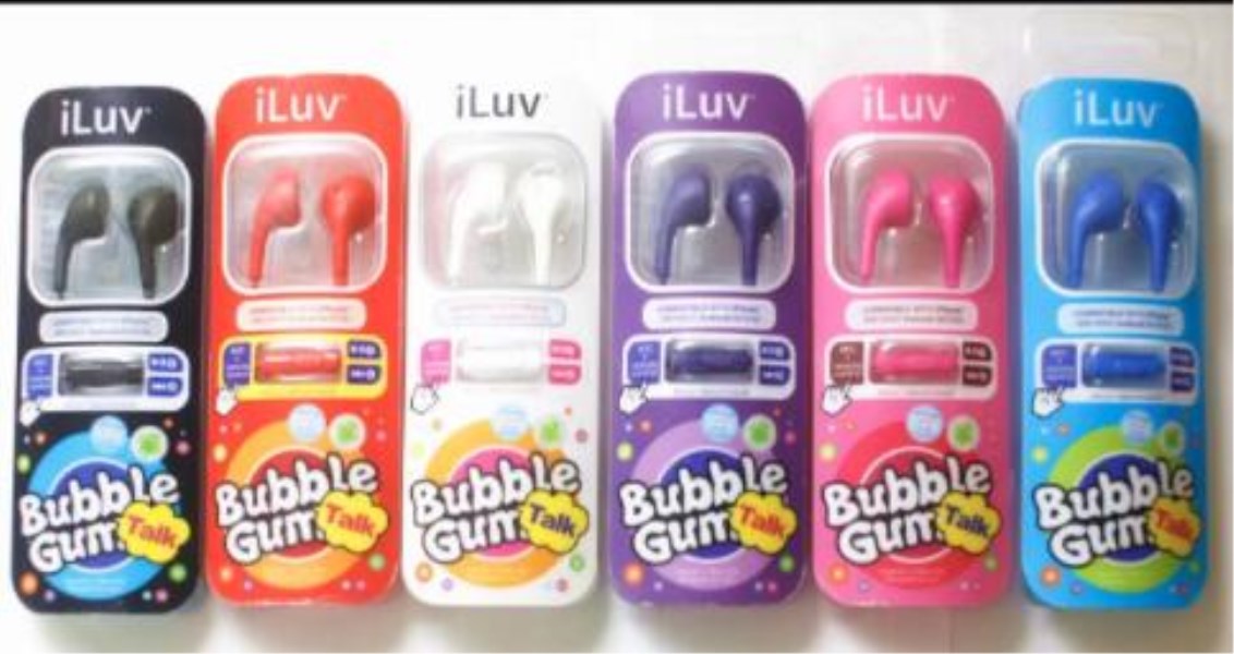 bubble gummy iluv Earphones Handsfree With Mic remote control for iPhone 6 plus 5s 5c iPod Tab mp3 3.5mm headphone, Mixed color
bubble gummy iluv Earphones Handsfree With Mic remote control for iPhone 6 plus 5s 5c iPod Tab mp3 3.5mm headphone, Mixed color