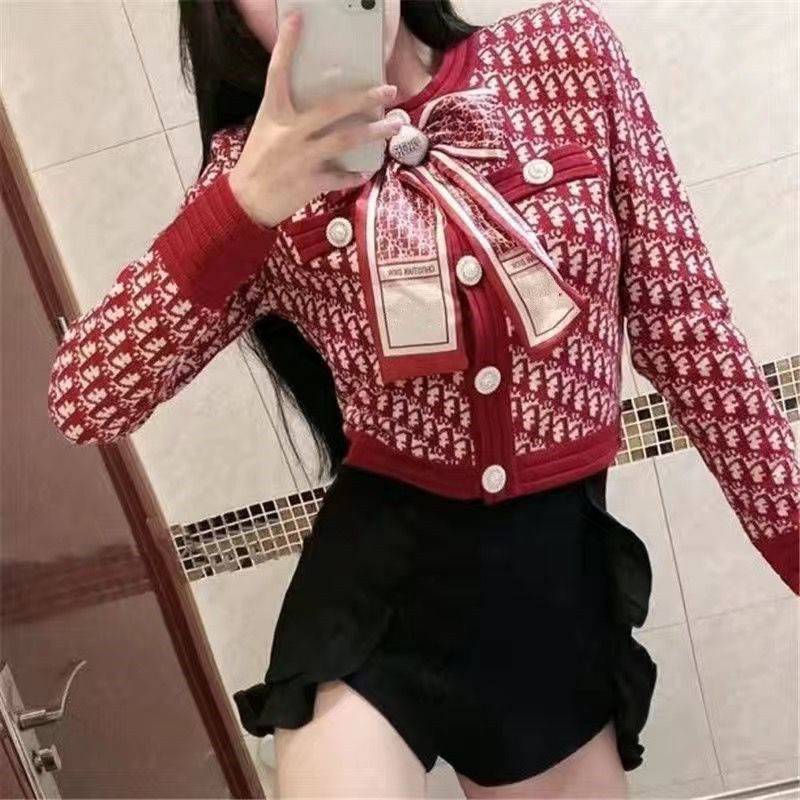 New Luxury brands O-neck Bowknot Women's Knits & Tees Sweater Jackets Autumn 2022 Sweet Long Sleeve Knit Cardigan Woman Pearl Button Outer Top t shirt, W3 high quality
New Luxury brands O-neck Bowknot Women's Knits & Tees Sweater Jackets Autumn 2022 Sweet Long Sleeve Knit Cardigan Woman Pearl Button Outer Top t shirt, W3 high quality