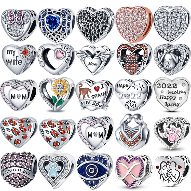 Original Fit Pandora Sterling Silver Loose Beads Bracelet New s925 Love Heart Charm Classic Couple Boys Girls Necklaces Jewelry Accessories DIY Gifts for Women
Original Fit Pandora Sterling Silver Loose Beads Bracelet New s925 Love Heart Charm Classic Couple Boys Girls Necklaces Jewelry Accessories DIY Gifts for Women