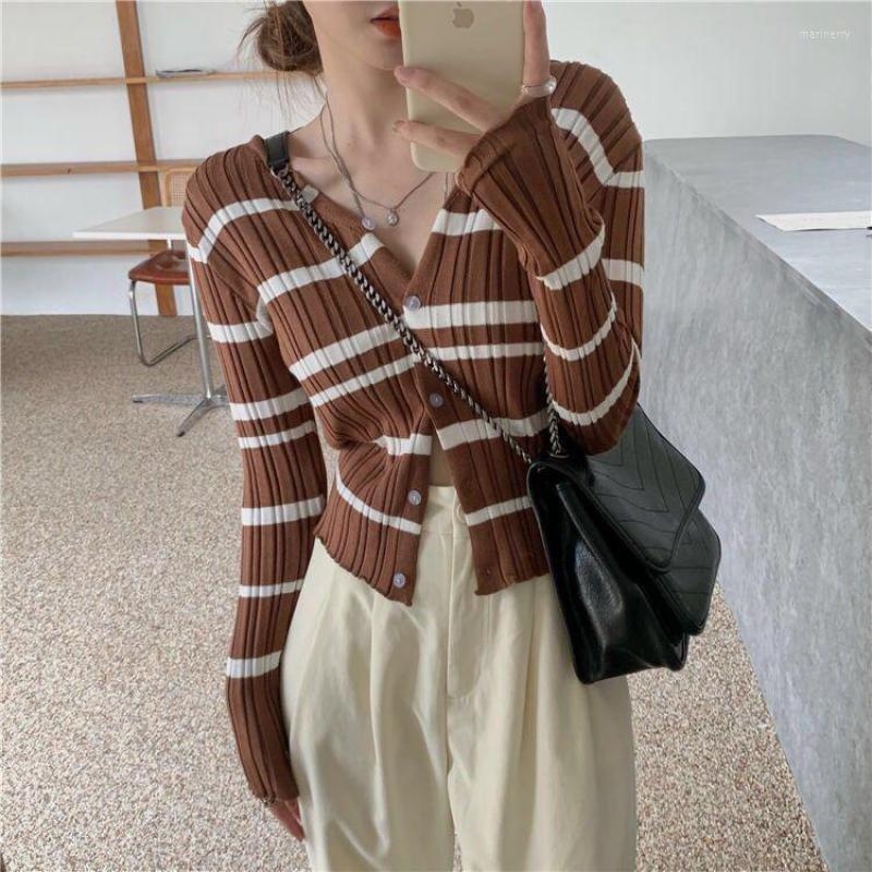 Women's Knits & Tees Striped Single Breasted Casual Sweater V-Neck Cardigan Women Autumn Long Sleeve Elastic Ladies KnittingWomen's Mari22, Black
Women's Knits & Tees Striped Single Breasted Casual Sweater V-Neck Cardigan Women Autumn Long Sleeve Elastic Ladies KnittingWomen's Mari22, Black