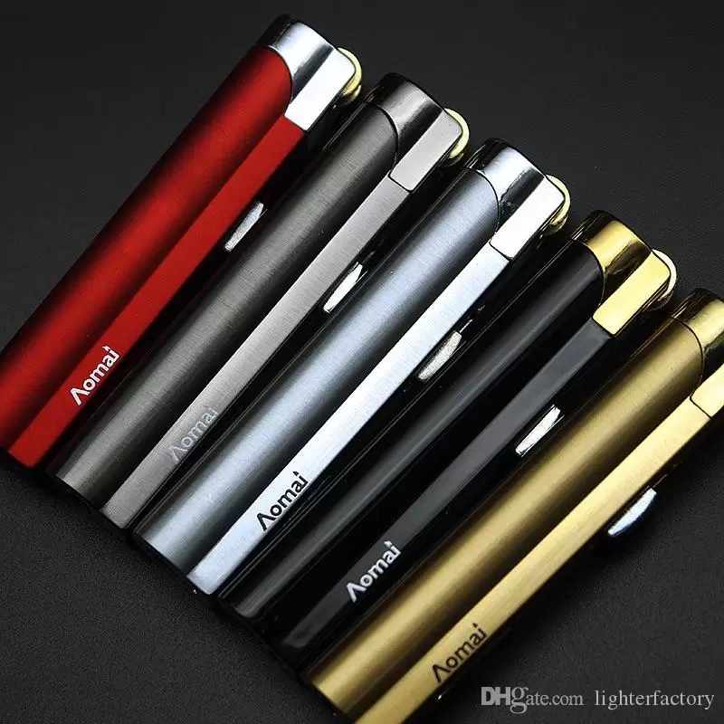 Aomai Compact Jet Butane Lighter Torch Grinding Wheel Fire Straight Lighters Cigarette Lighter
Aomai Compact Jet Butane Lighter Torch Grinding Wheel Fire Straight Lighters Cigarette Lighter