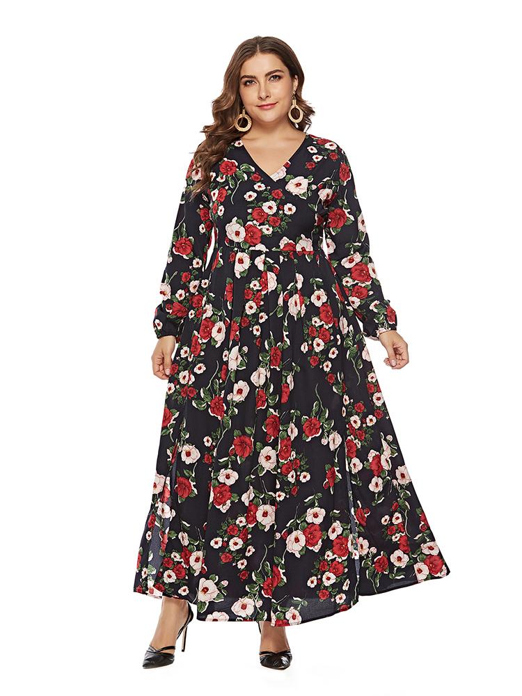 Plus Size Dresses Summer Holiday Casual Dress Fashion Women's Sexy Elegant Party Flowers Print Maxi For Women ClothingPlus, Black
Plus Size Dresses Summer Holiday Casual Dress Fashion Women's Sexy Elegant Party Flowers Print Maxi For Women ClothingPlus, Black
